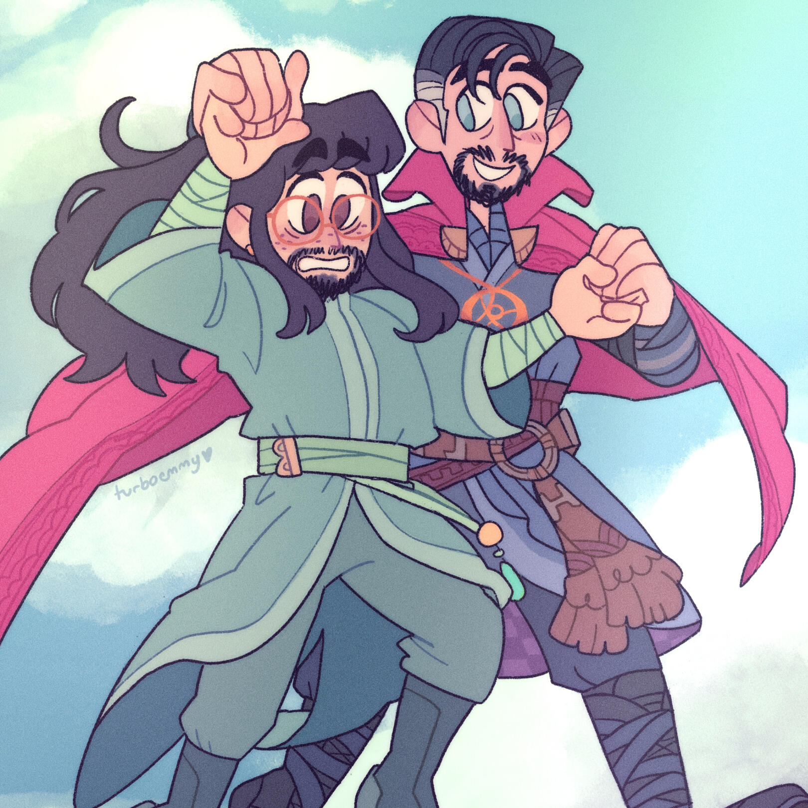 Mike Ehrmantraut and Kleon Rivas by Splatbones